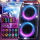 thumbnail image 3 of Altavoz Bluetooth Foxdawn portátil de 240 W con espectáculo de luces LED, 3 of 7