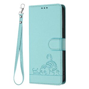 Funda Tipo Cartera Foxdock Para Samsung Galaxy A41 Con Soporte, Ranuras, Rfid, Diseño De Gato