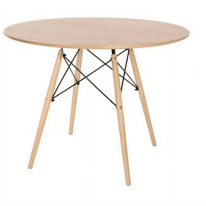 Habita2 Chile - Mesa Eames Redonda 120Cm Cubierta Madera Wood
