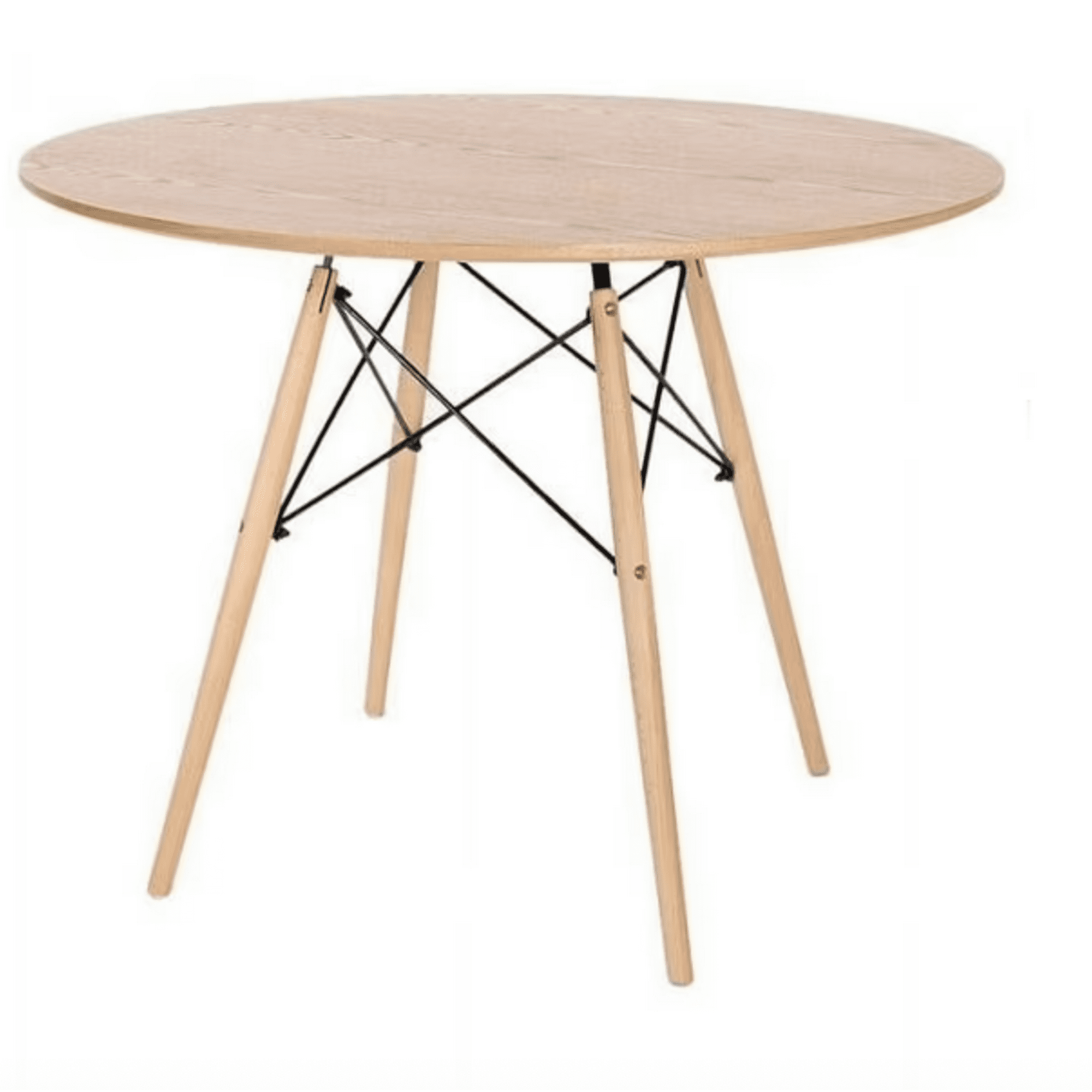 Habita2 Chile - Mesa Eames Redonda 120cm Cubierta Madera Wood