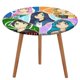 thumbnail image 1 of Funneh Krew theme Fitted Round Tablecloths Elastic Edged Table Covers Waterproof Table Cloth For Kitchen Holiday Party Tables Decor 120cm, 1 of 6