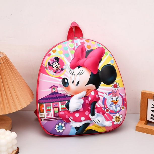 Disney Mickey Cartoon Children's Backpack Anime Frozen School Bag Spiderman Elsa Boy Girl Baby Backpack Cartoon Egg Shell Bags