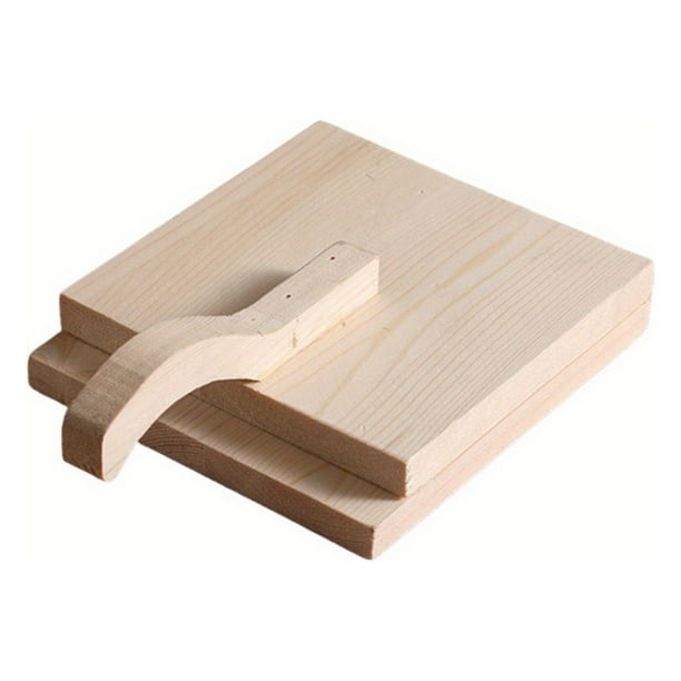 1pc Wooden Manual Dough Press Roller, Corn Tortilla Dumpling Skin Bun Skin Press Mold, Kitchen Baking Pastry Maker, Press Board Noodle Machine Tool, Kitchen Tools