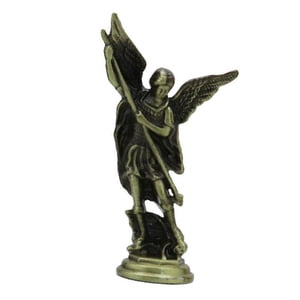Bothyi - Estatua De Metal De San Miguel Del Santo Ángel Para La Entrada, Escritorio, Sala De Estar, Bronce