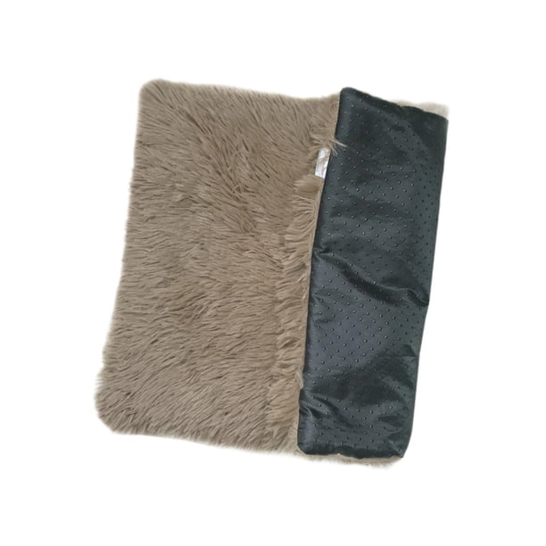 Alfombrilla para cama para perros, alfombrilla antideslizante, cómoda y gruesa, cama para perrera, cojín para mascotas para conejitos, gatos, gatitos, marrón claro
