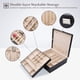 thumbnail image 2 of Jewelry Box ProCase, organizador grande de piel de 2 capas, color negro, 2 of 6