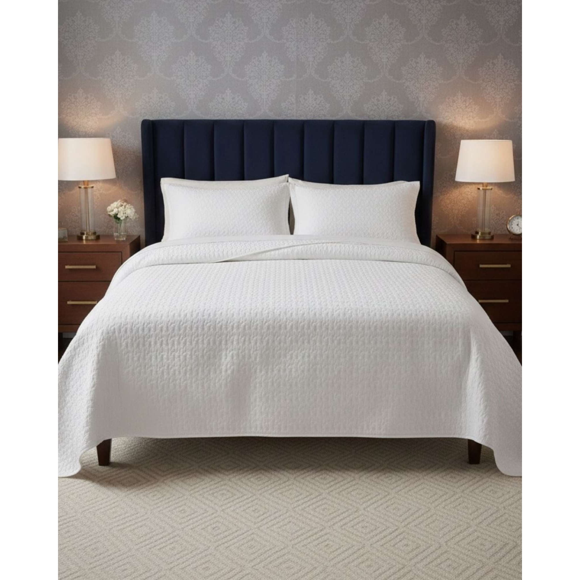 Imac Hogar - Cobertor Colcha Quilt Sherpa King Medida 250x270 Cm