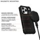 thumbnail image 4 of Funda Rokform para iPhone 17 Pro, resistente, magnética, negra, 4 of 9