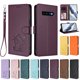 thumbnail image 3 of Funda de Gato tipo Libro para Samsung Galaxy S10 Plus, Morado Oscuro, 3 of 6