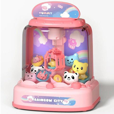 Oem - Mini Maquina De Garra Atrapa Peluches Rosa