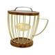 thumbnail image 3 of Portacápsulas De Café Con Base De Madera, Cesta De Almacenamiento Para Oficina, Escritorio, Cocina, Dorado, Con Tapa, 3 of 5
