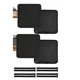thumbnail image 1 of 4pcs Almohadillas De Escalera De Cama Litera Cubierta De Escalera De Cama Litera Suave Con 8 Correas Ajustables Almohadillas De Escalera Cómodas Para Cama En Loft Acolchado De Escalera De, 1 of 3
