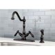 thumbnail image 2 of Grifo de cocina Kingston Brass KS1235ALBS 20 cm bronce aceitado, 2 of 5