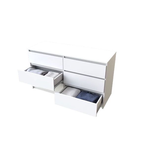 Cómoda Nórdica 6 Cajones Blanco