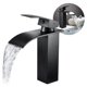 thumbnail image 1 of Llave Lavamanos Monomando Negro Griferia Negra Cascada, 1 of 6