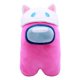 thumbnail image 1 of Peluche Just Toys LLC Among Us rosa con orejas de gato, 1 of 6