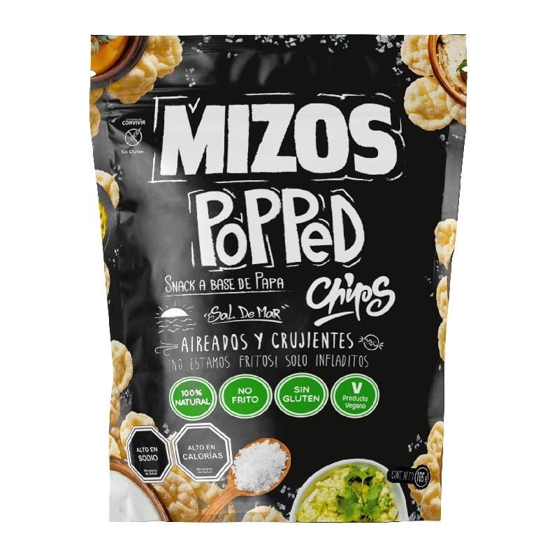 Snack A Base De Papa Con Sal De Mar 105 gr Mizos