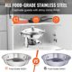thumbnail image 3 of Juego de platos para buffet Hafing Dish VEVOR, 4 litros, 2 unidades, acero inoxidable, 3 of 3