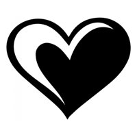 Rienda Libre Graphics - Decomural Simple Love Heart Girls Bedroom Ws-33482