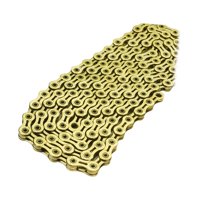 Magideal - Cadena De Bicicleta De 11 Velocidades 116 Eslabones Mantenimiento Práctico Profesional, Bicicleta De Montaña Cadena De Bicicleta De Repuesto Portátil Oro