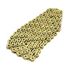 Magideal - Cadena De Bicicleta De 11 Velocidades 116 Eslabones Mantenimiento Práctico Profesional, Bicicleta De Montaña Cadena De Bicicleta De Repuesto Portátil Oro
