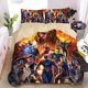 thumbnail image 1 of Iron Man Captain America Bedding Set Marvels Avengers Bedding Set Cartoon Quilt Sets Kids Bed Set For Boy Adult Gift Bed Sheets, 1 of 5