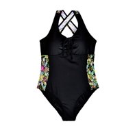 Samia - Traje De Baño Deportivo Busto Grande Verde M