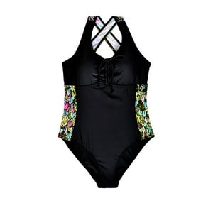 Samia - Traje De Baño Deportivo Busto Grande Verde M