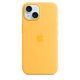 thumbnail image 1 of Funda de silicona para iPhone 15 de Apple con MagSafe, color Sunshine, 1 of 6