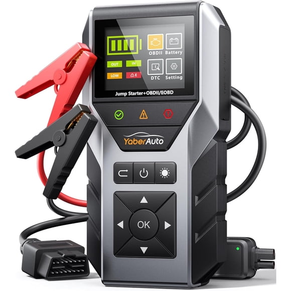 YaberAuto 6000A Portable Car Jump Starter with OBD2 Scanner