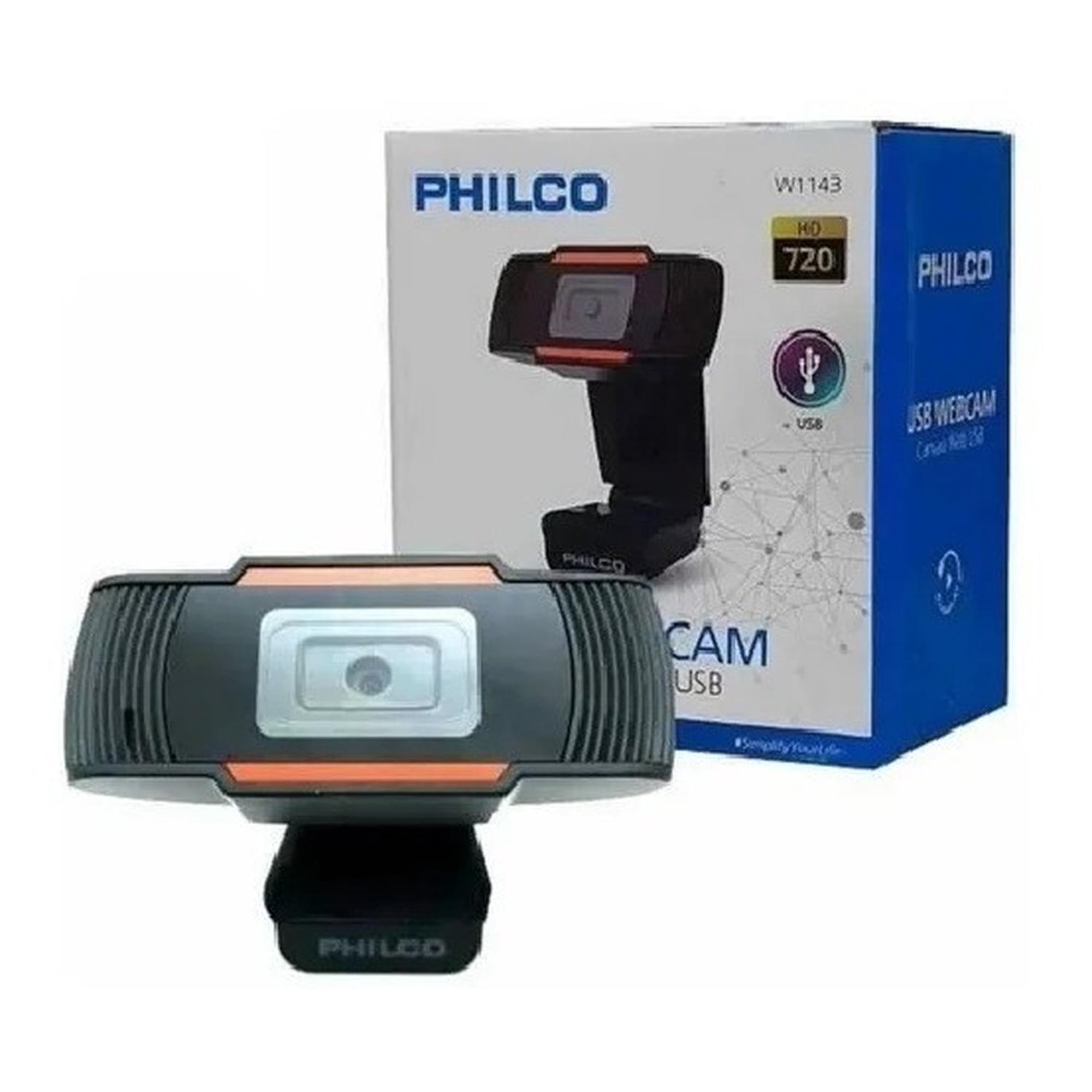 Camara Webcam Usb 720p Hd Philco