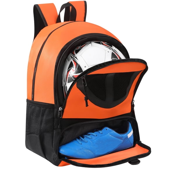 Mochila 30l Con Compartimento Para Balón Y Zapatos Naranja