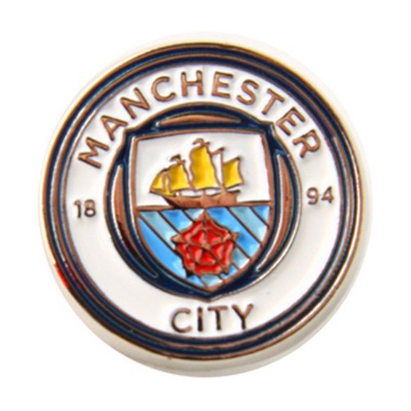 Pin Manchester City FC Blanco/Plata