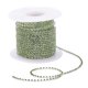 thumbnail image 1 of Cadena De Diamantes De Imitación De Cristal Colorido De 10 Yardas Cadena De Ajuste Cerrado 2 Mm Verde Claro, 1 of 5