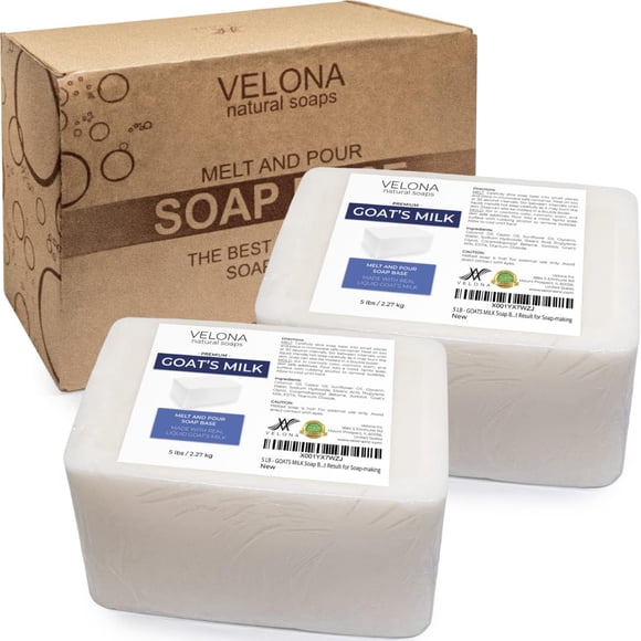Base De Jabón De Leche De Cabra 4 54 Kg Sin Sls Sles Para Derretir Y Verter