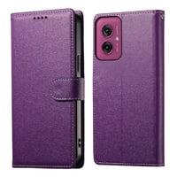 Funda Para Foxdock Motorola Moto G55– Cuero Premium, 3 Ranuras Para Tarjetas, Protección Contra Impactos