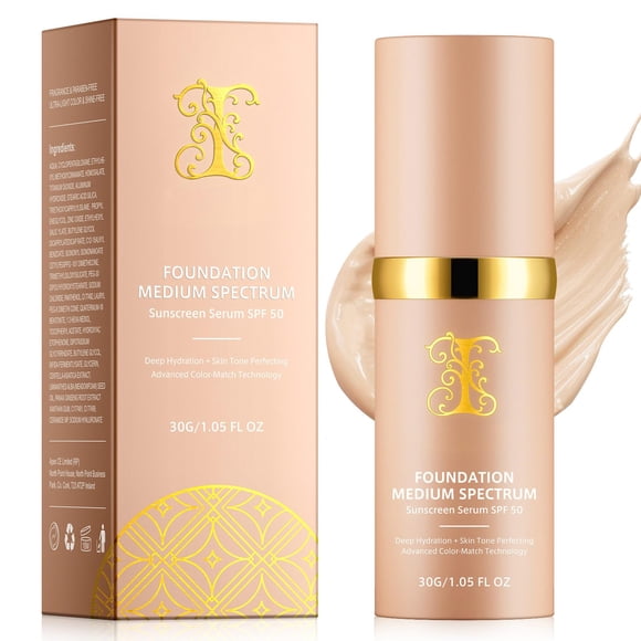 Base Líquida 4 En 1 Spf 50 30 G Resistente Al Agua