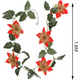 thumbnail image 1 of Flores Navideña Adorno De Navidad Decoración Árbol Verde Oscuro Lisa, 1 of 3