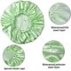 thumbnail image 2 of SMILCO Paquete de 4 Goras de Ducha, Doble Capa Waterprode Reutilizable EVA Goras para Mujeres Cacampanao Protección, 2 of 7