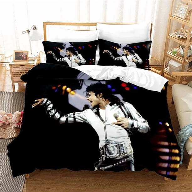 Michael Jackson Bedding Set Boys Girls Twin Queen Size Duvet Cover Pillowcase Bed Kids Adult Fashion Bed Linen SetBed Sheets
