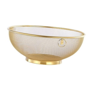 Genérico - Colador De Lavado De Arroz Vegetal Arroz Fruta Quinoa Cocina Colador Contenedor Dorado