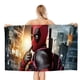 thumbnail image 1 of Deadpool Toalla de playa de secado rápido con diseño temático, regalo para mujeres y niñas, ideal para cumpleaños, fans, amantes de la música, uso en la playa o al aire libre, 78 × 180 cm, 1 of 6