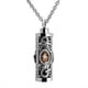 thumbnail image 1 of Memorial Pendant Necklace for Ashes with Flower - Stainless Steel Jewelry for Remembrance and Healing, 1 of 5