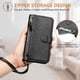 thumbnail image 5 of FOXDOCK Funda Tipo Cartera para Realme 16 Pro Cuero PU con Cremallera y Correa de Muñeca, Ranuras para Tarjetas, Soporte Plegable, Cierre Magnético, 5 of 5