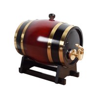 Bothyi - Barril De Vino De Roble Con Soporte, Dispensador De Barril De Cerveza Para Vino De Miel, Vino Hidromiel, 1,5 L