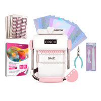 We R Memory Keepers - Kit Encuadernadora Cinch Rosa + Alicate + Huesos Plegadores
