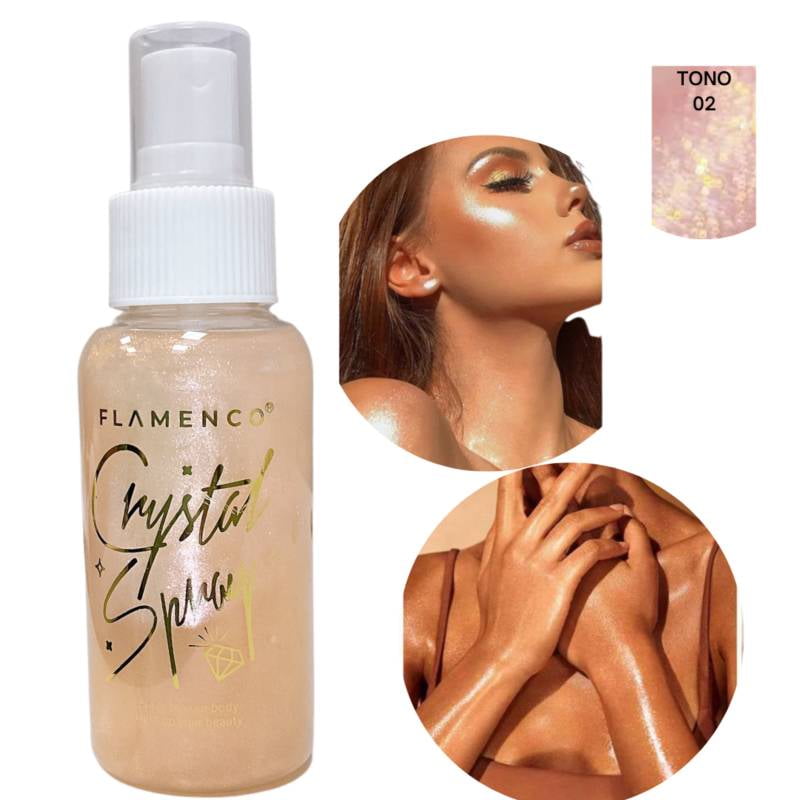 Flamenco - Spray Brillo Polvo De Hadas Para Cabello Y Cuerpo