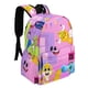 thumbnail image 2 of La Fiesta Musical de Face-theme Backpack, Campus style schoolbag Bookbag with Adjustable Shoulder Straps And Large Zip Compartment, Unisex Travel Bags.42x30x15cm, 2 of 6