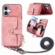 thumbnail image 2 of Funda Tipo Cartera con Correa Cruzada para iPhone 16 Protección Contra Golpes Rosa, 2 of 6