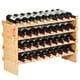 thumbnail image 1 of Botellero VEVOR para 36 botellas, apilable, madera de bambú, 4 niveles, 1 of 3